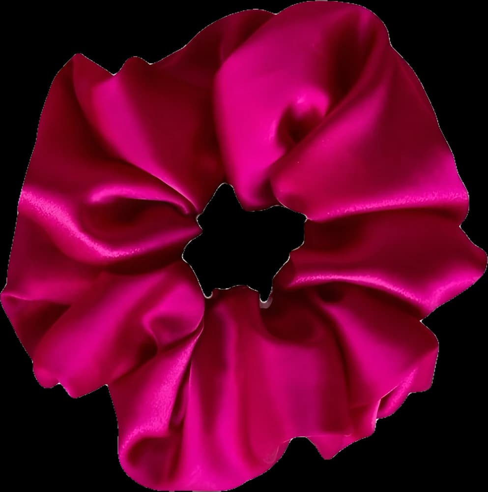 Hedvábná scrunchie HOT PINK