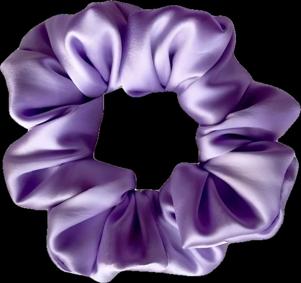 Hedvábná scrunchie LAVENDER HAZE
