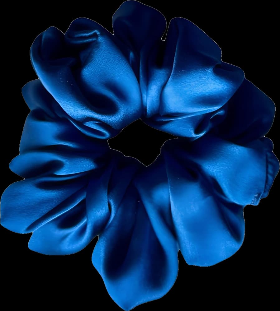 Hedvábná scrunchie ROYAL BLUE